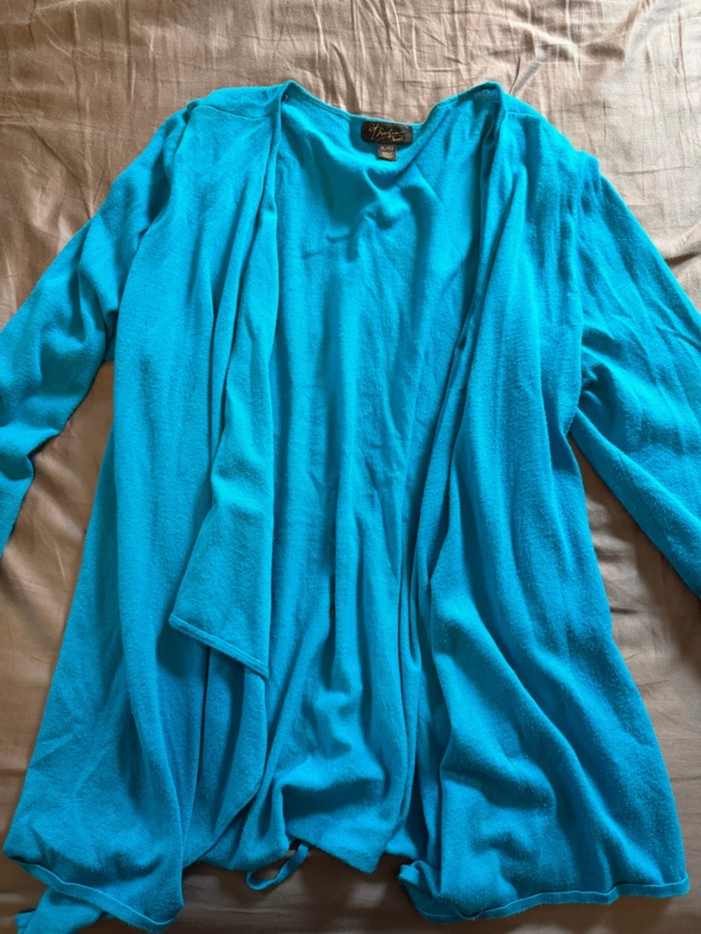 Gorgeous super soft and vibrant waterfall cardi